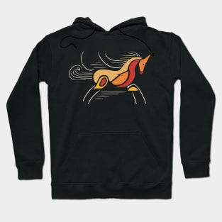 Abstract Equine Elegance: A Wild and Modern Horse Design Hoodie